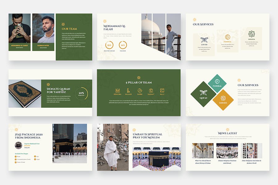 穆斯林伊斯兰主题演讲keynote模板 - 顶尖PPT