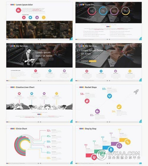 74页精美商务设计多用途PPT模板 - 顶尖PPT