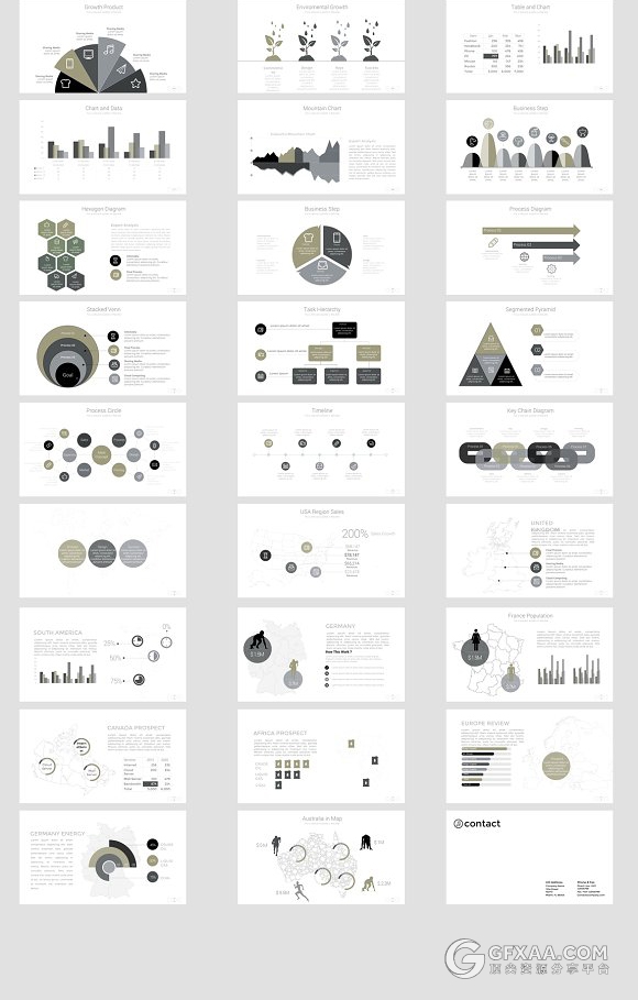 极简艺术画册排版风格PPT模板 - 顶尖PPT