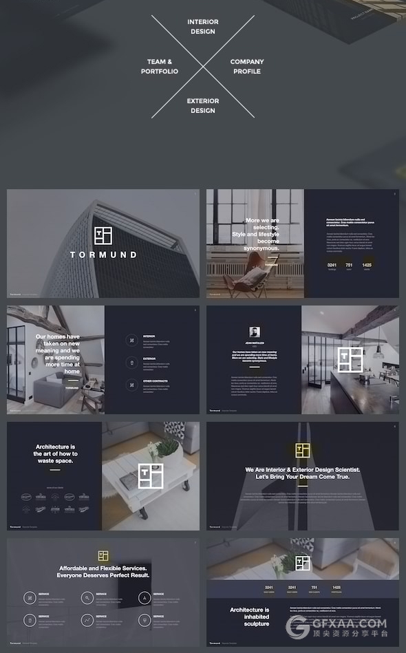 简约时尚图片产品展示keynote模板 - 顶尖PPT