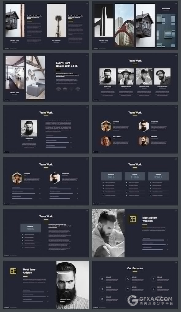 简约时尚图片产品展示keynote模板 - 顶尖PPT