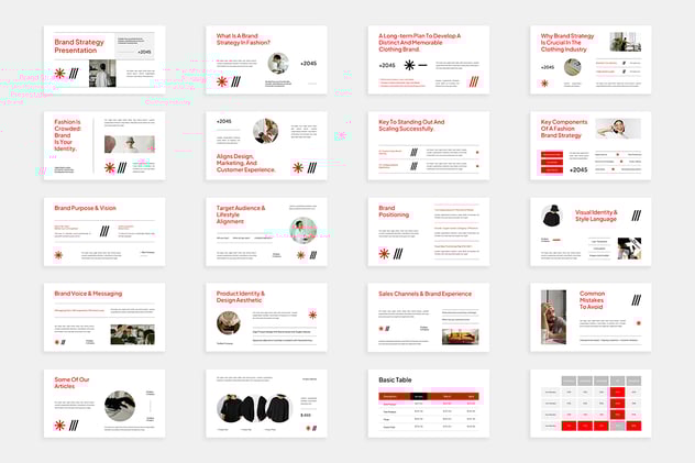 红白极简主义活动策划PPT模板 - 顶尖PPT