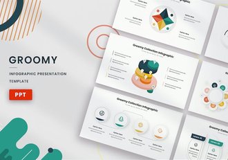 圆圈信息图表PPT模板 - 顶尖PPT