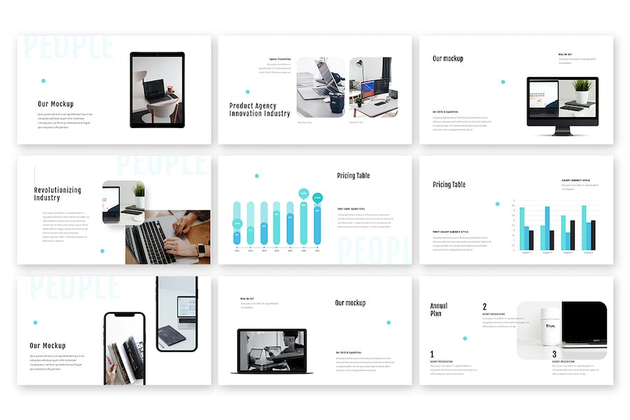 企业人员介绍展示PPT模板 - 顶尖PPT