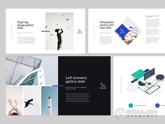 125极简模特杂志人物展示keynote模板 - 顶尖PPT