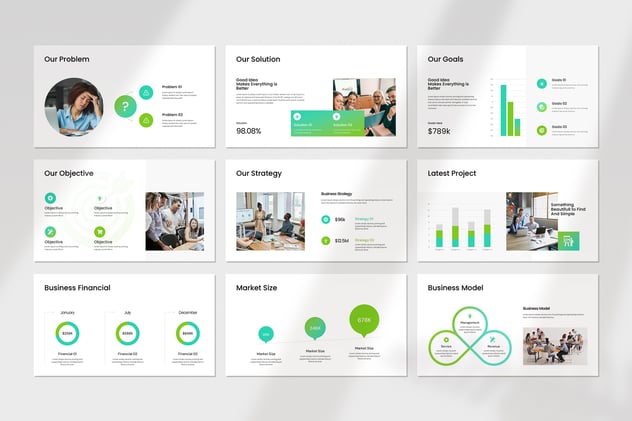 创业项目规划现代商业计划演示PPT模板 - 顶尖PPT