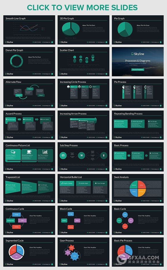 50公司汇报市场分析通用PPT模板 - 顶尖PPT
