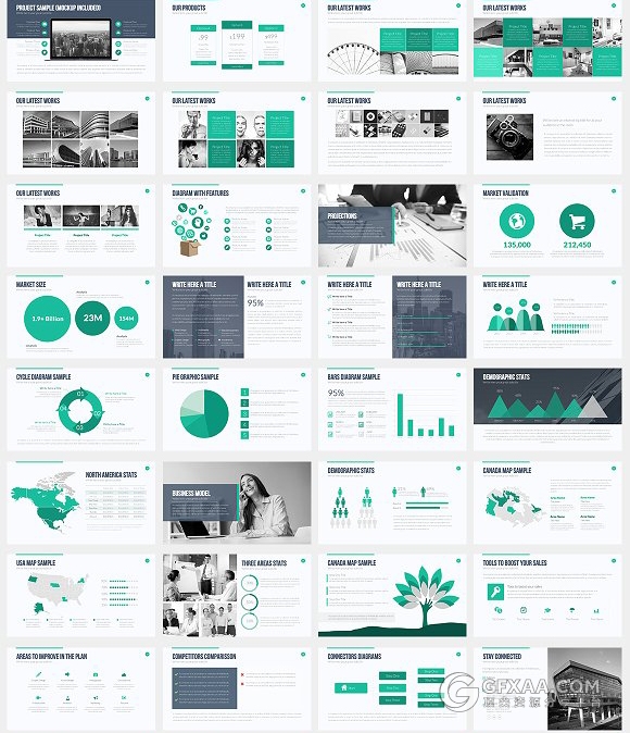 扁平化商务团队简介通用keynote模板 - 顶尖PPT