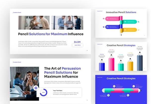 创意彩色商务图形keynote模板 - 顶尖PPT