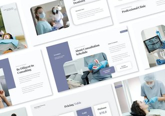 牙科护理口腔医疗健康PPT模板 - 顶尖PPT
