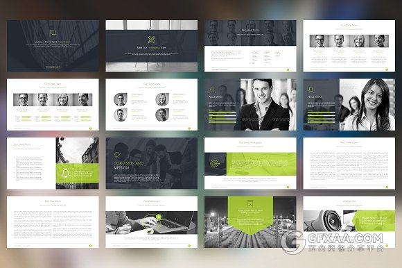 扁平简约大气商务通用PPT模板 - 顶尖PPT