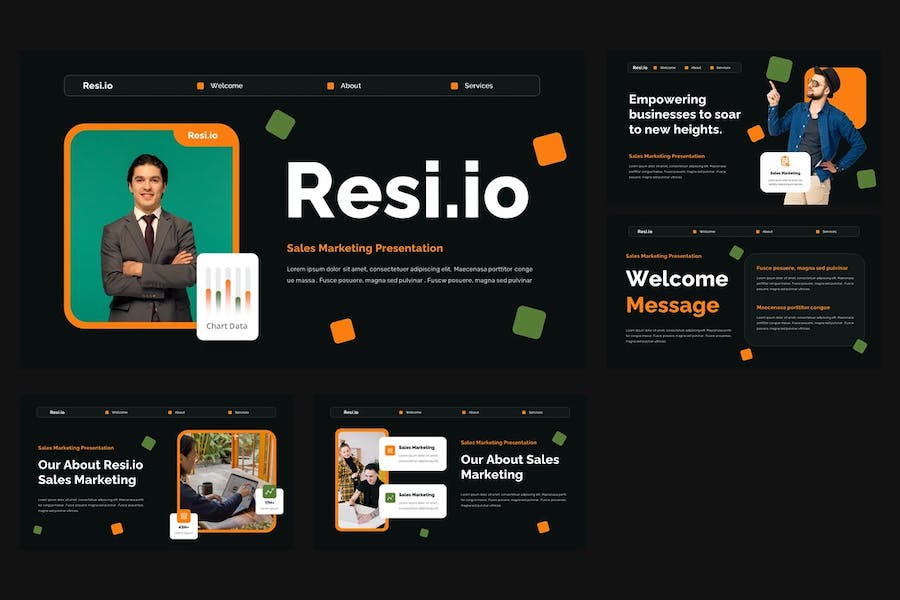 销售市场讲述展示推介方案PPT模板 - 顶尖PPT