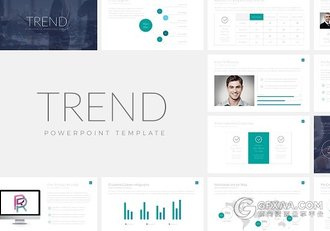 极简商务清晰文艺通用PPT模板 - 顶尖PPT