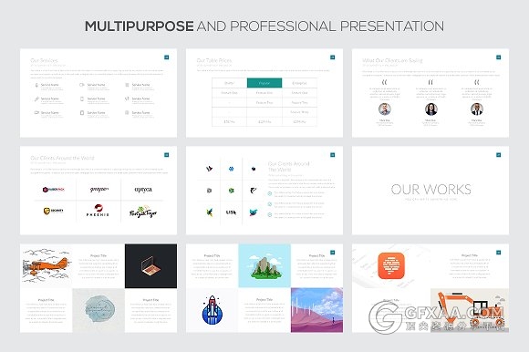 极简商务清晰文艺通用PPT模板 - 顶尖PPT