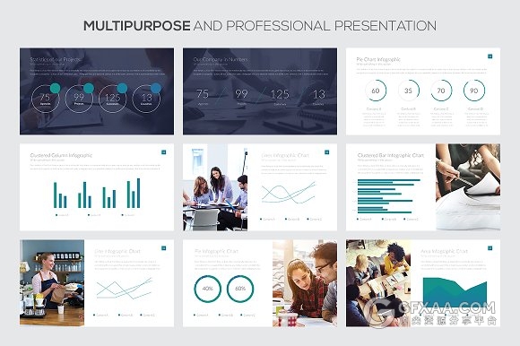 极简商务清晰文艺通用PPT模板 - 顶尖PPT
