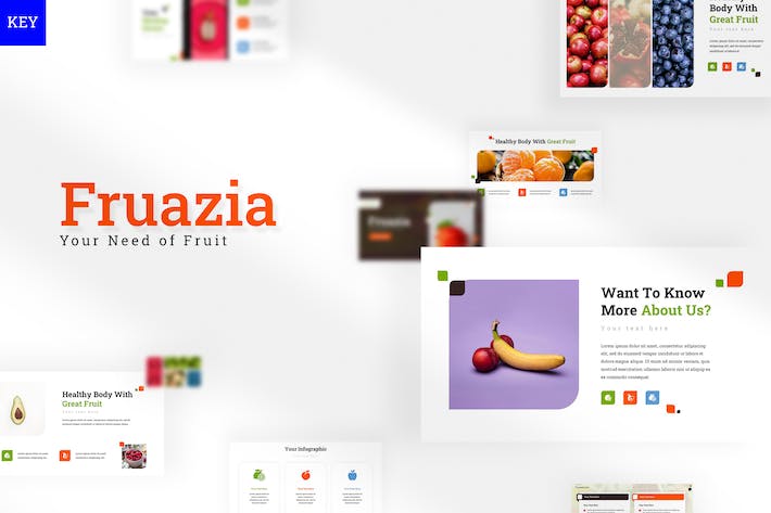 新鲜水果市场分析报告keynote模板 - 顶尖PPT