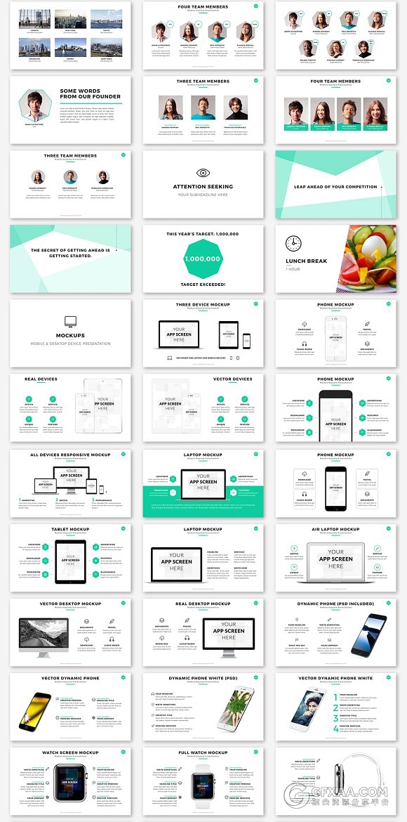 200多页简约文艺艺术商务keynote模板 - 顶尖PPT