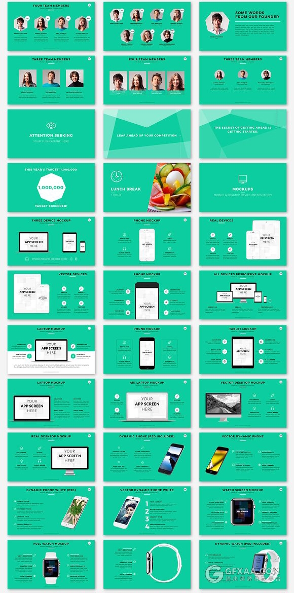 200多页简约文艺艺术商务keynote模板 - 顶尖PPT