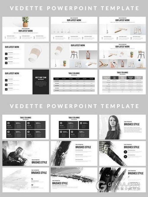 118页白底极简风格PPT多用途模板 - 顶尖PPT