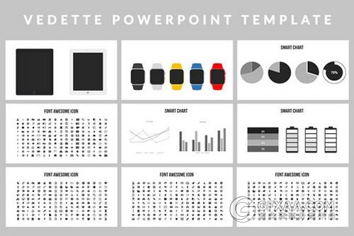 118页白底极简风格PPT多用途模板 - 顶尖PPT