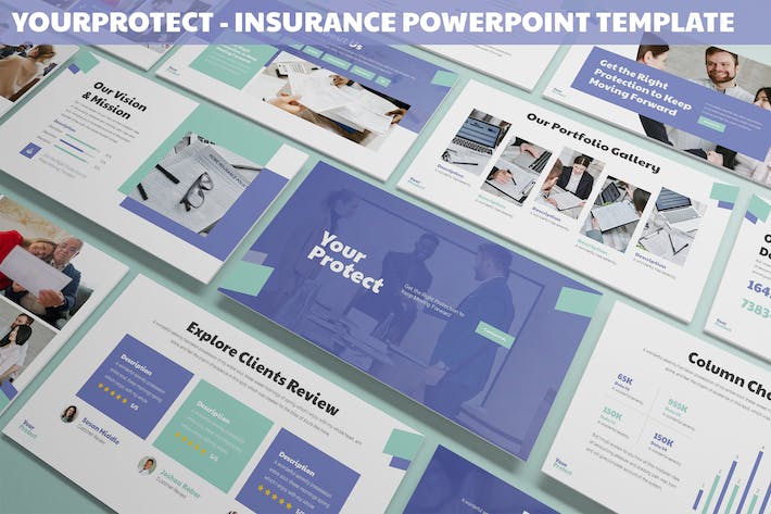 蓝绿色企业合作商业计划年计划总结汇报通用PPT模板 - 顶尖PPT