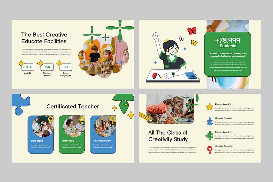 儿童教育主题展示Keynote模板 - 顶尖PPT