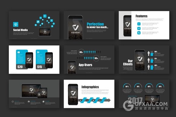 黑色商务团队简介多用途PPT模板 - 顶尖PPT