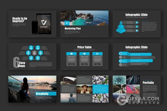 黑色商务团队简介多用途PPT模板 - 顶尖PPT