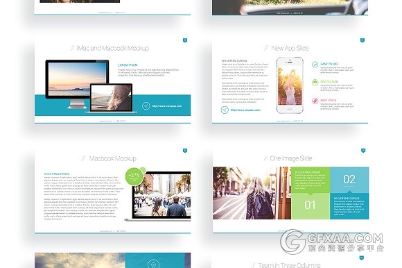 50页唯美多色系文艺PPT模板 - 顶尖PPT