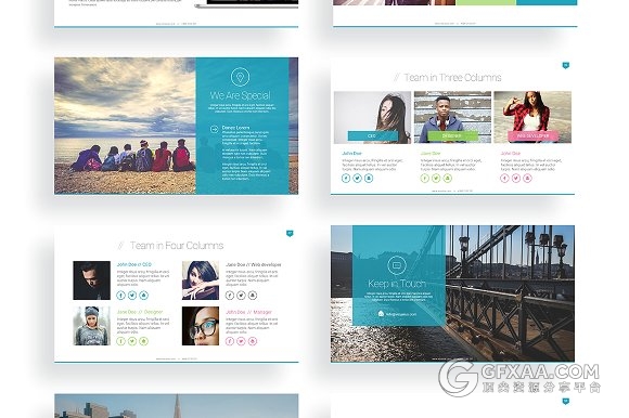 50页唯美多色系文艺PPT模板 - 顶尖PPT