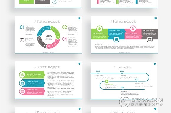 50页唯美多色系文艺PPT模板 - 顶尖PPT