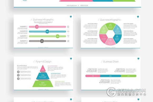 50页唯美多色系文艺PPT模板 - 顶尖PPT