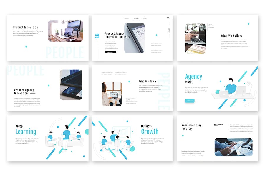 企业人员介绍展示PPT模板 - 顶尖PPT