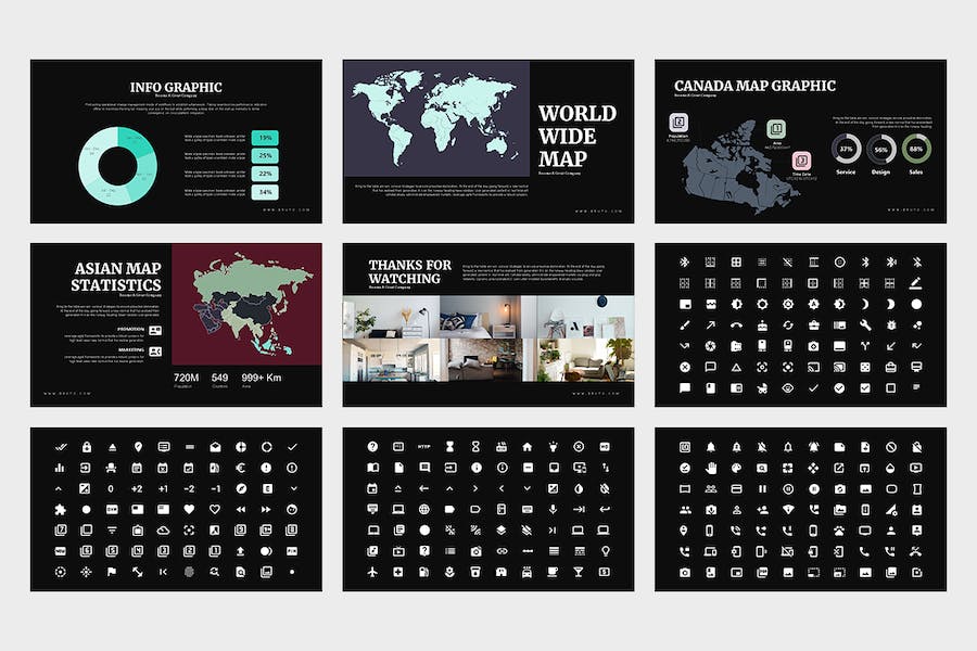 房地产楼盘项目销售推广Keynote模板 - 顶尖PPT