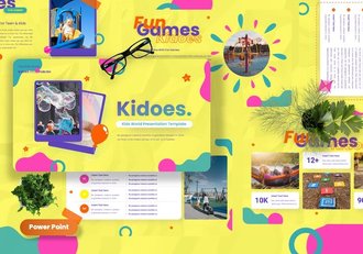 儿童教育世界课程设计PPT模板 - 顶尖PPT