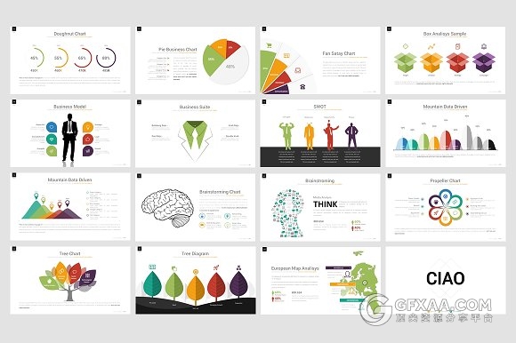 115页创意商务团队介绍通用PPT模板 - 顶尖PPT