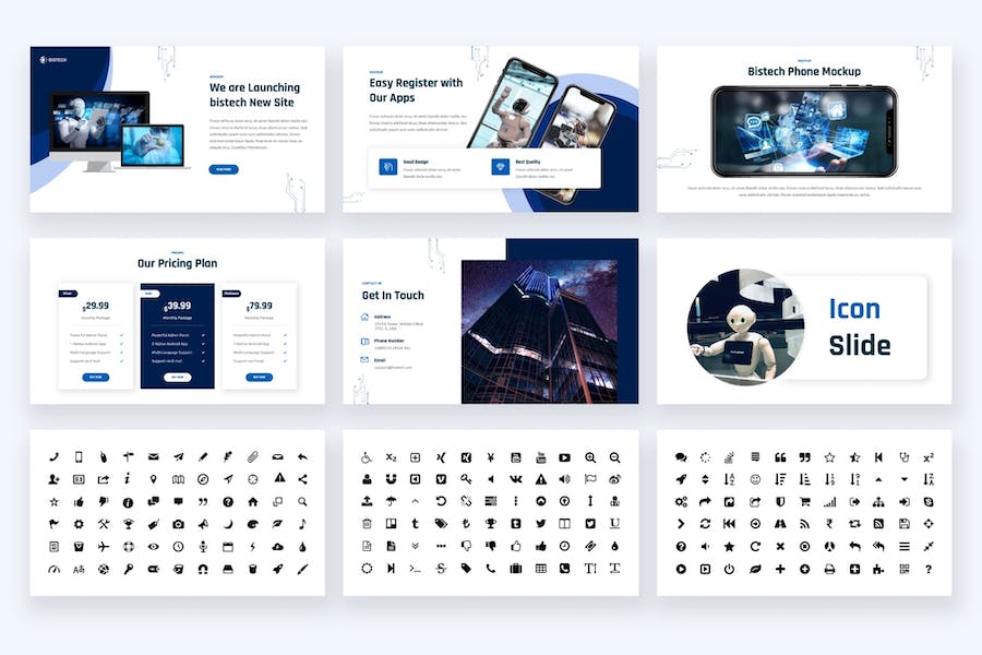 IT科技企业解决方案演示PPT模板 - 顶尖PPT