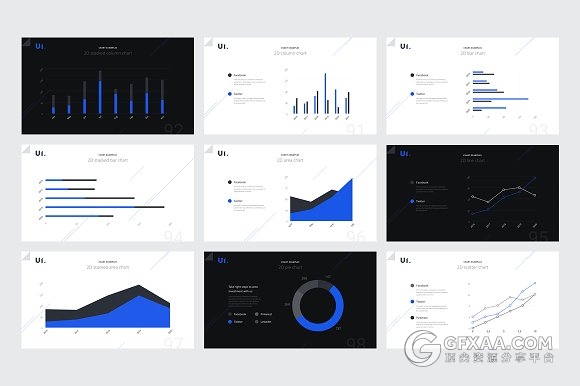 蓝色企业团队介绍管理构思keynote模板 - 顶尖PPT