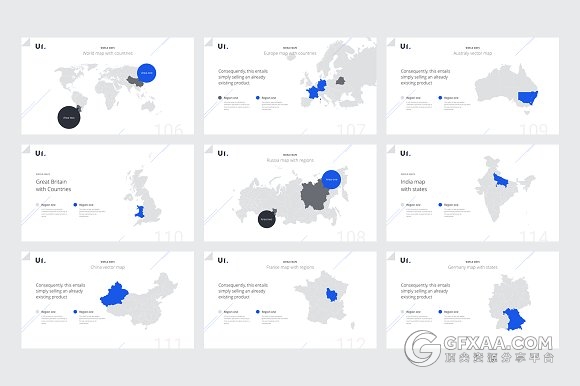 蓝色企业团队介绍管理构思keynote模板 - 顶尖PPT