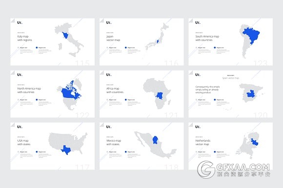 蓝色企业团队介绍管理构思keynote模板 - 顶尖PPT