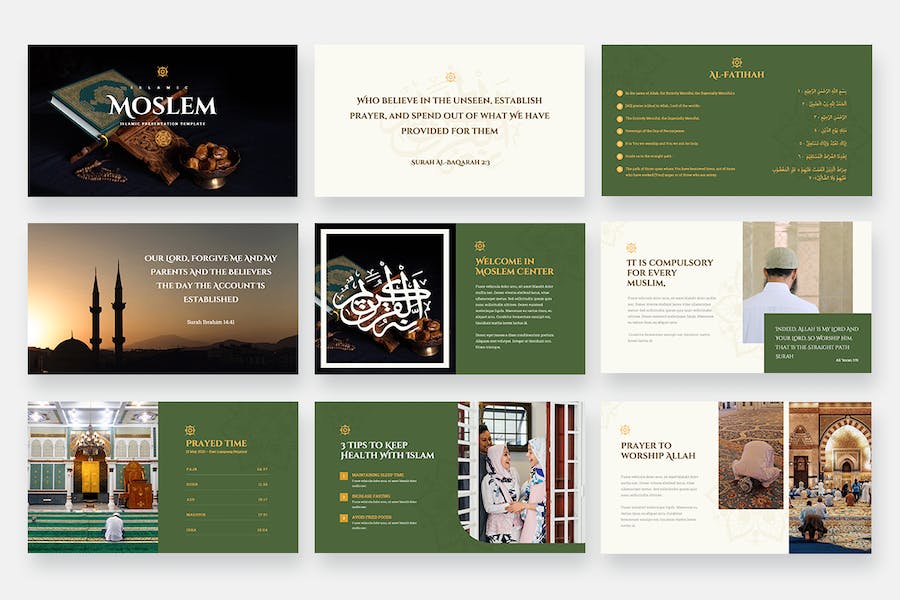 穆斯林伊斯兰主题演讲keynote模板 - 顶尖PPT
