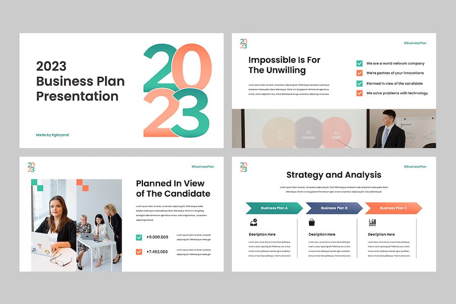 商业计划方案策略展示PPT模板 - 顶尖PPT