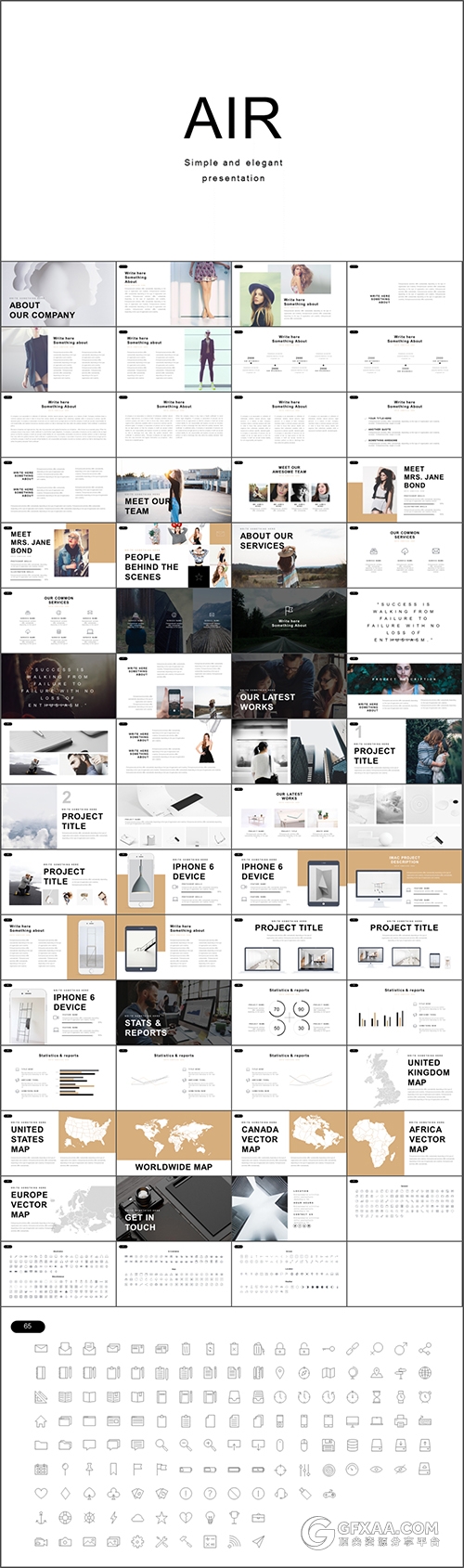 7套欧美简约高档风格PPT模板合集 - 顶尖PPT