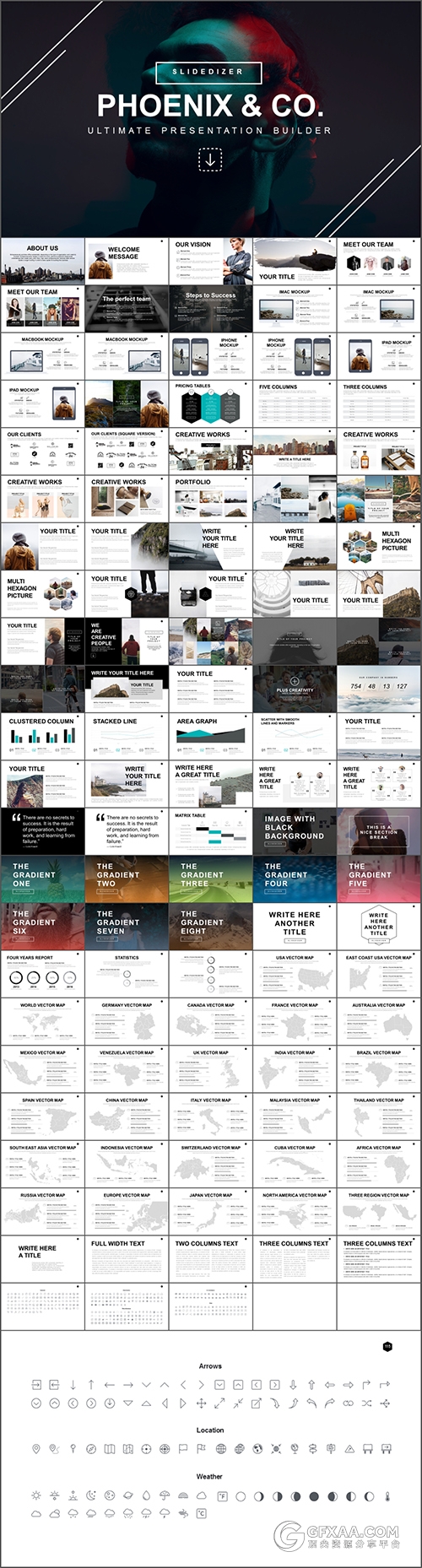 7套欧美简约高档风格PPT模板合集 - 顶尖PPT