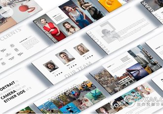 摄影照片模特人物展示keynote模板 - 顶尖PPT