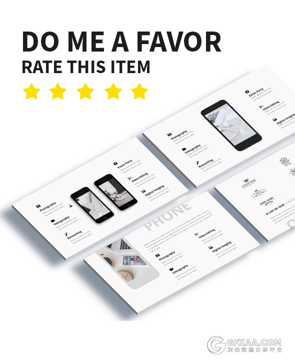 摄影照片模特人物展示keynote模板 - 顶尖PPT