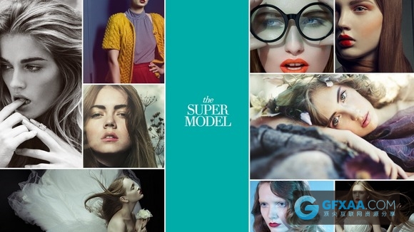 时尚达人秀模特展示PPT简约模板 - 顶尖PPT