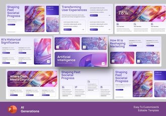 人工智能新一代技术发展趋势分析PPT模板 - 顶尖PPT