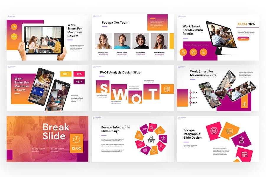 创意设计风格展示PPT模板 - 顶尖PPT