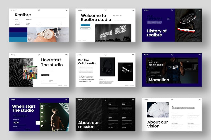 产品摄影展示服装奢侈品产品营销策划产品业务展示PPT模板 - 顶尖PPT